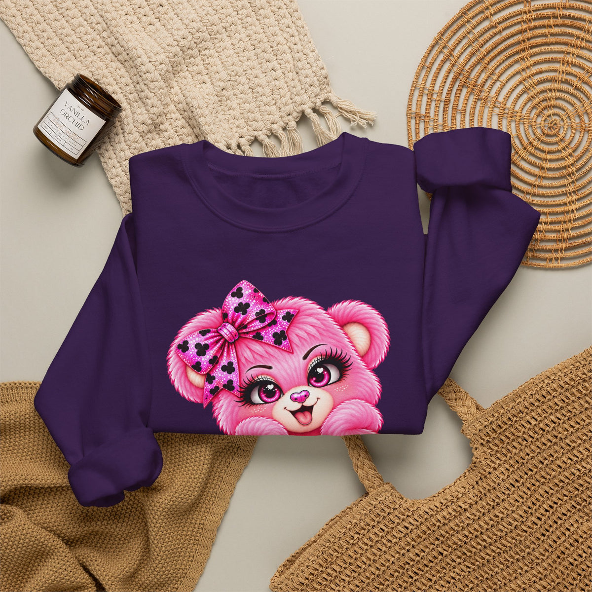 MooStache Sassy Bear Sweatshirt | Twatwaffle Bear