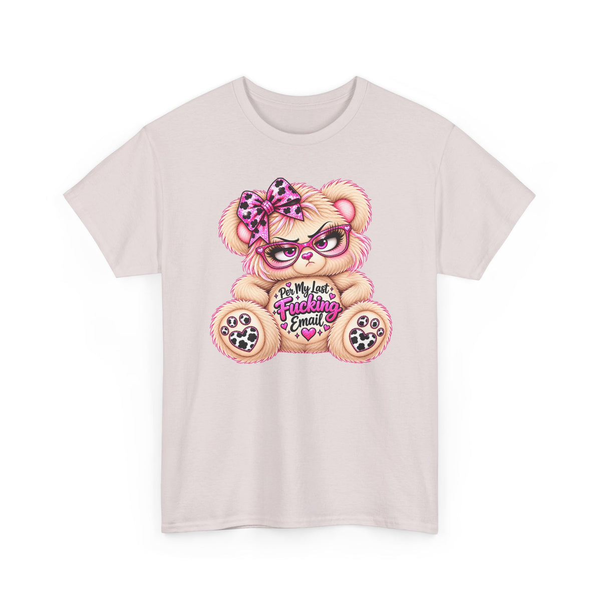 MooStache Sassy Bear Unisex Tee |  Per My Last… Bear