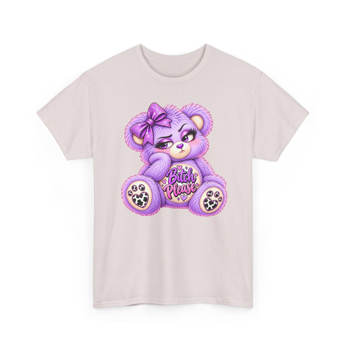 MooStache Sassy Bear Unisex Tee | Bitch Please Bear