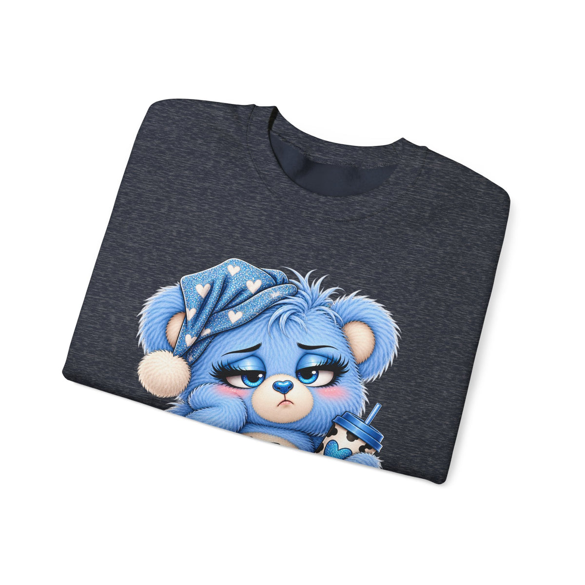 MooStache Sassy Bear Sweatshirt | Too Tired for This Sh*t Bear