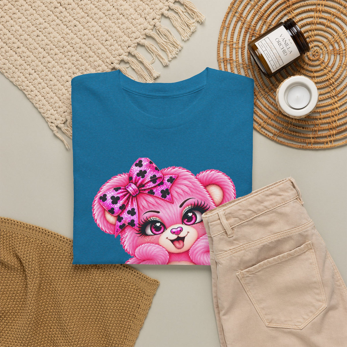 MooStache Sassy Bear Unisex Tee |  Twatwaffle Bear