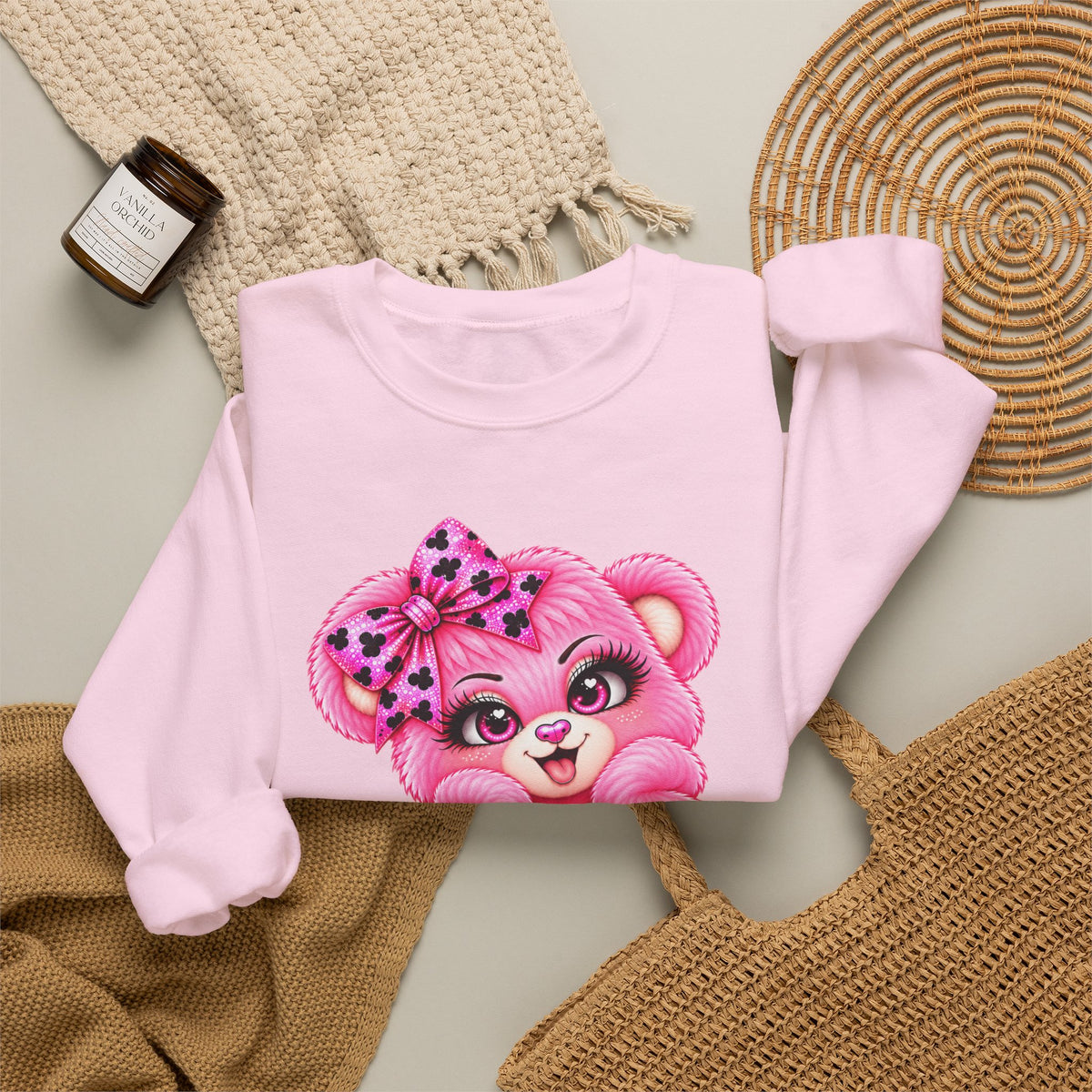 MooStache Sassy Bear Sweatshirt | Twatwaffle Bear