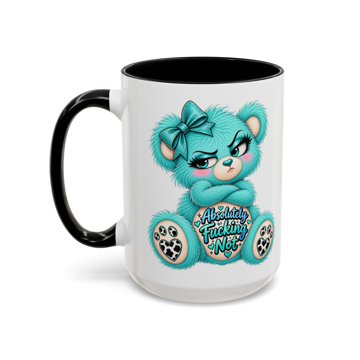 MooStache Sassy Bear Mug | Absolutely F*cking Not Bear