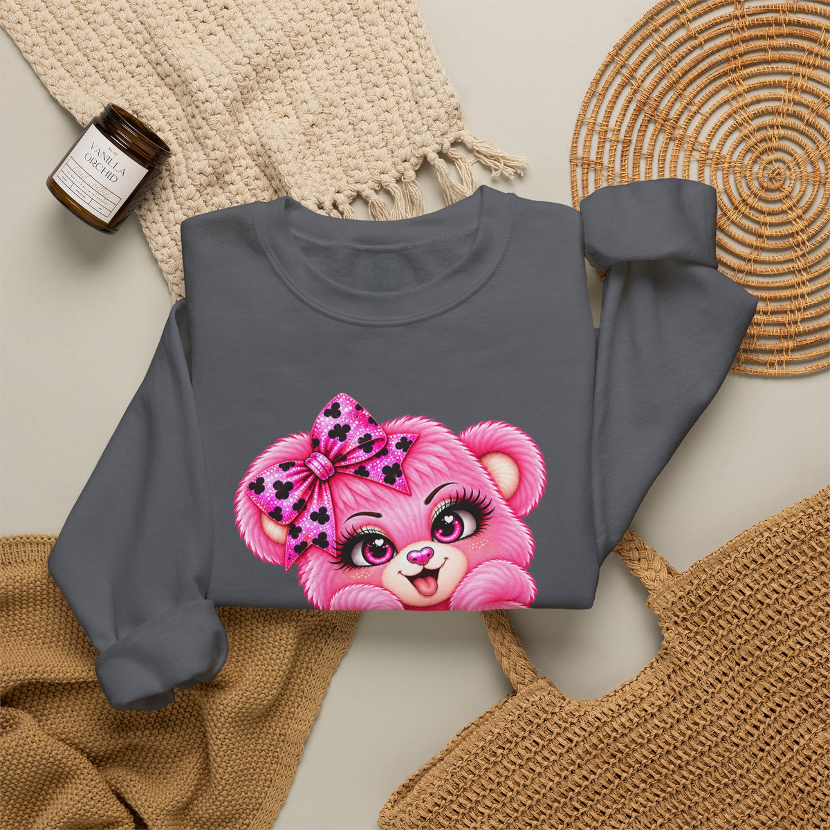 MooStache Sassy Bear Sweatshirt | Twatwaffle Bear