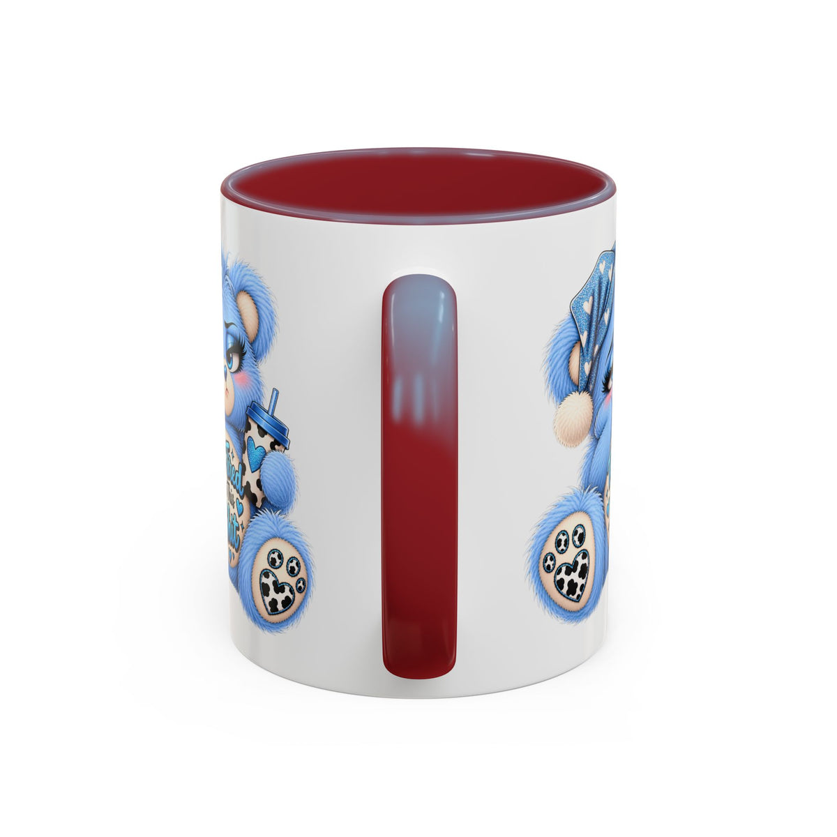 MooStache Sassy Bear Mug | Too Tired Bear