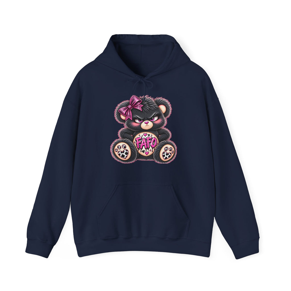 MooStache Sassy Bear Unisex Hoodie | FAFO Bear