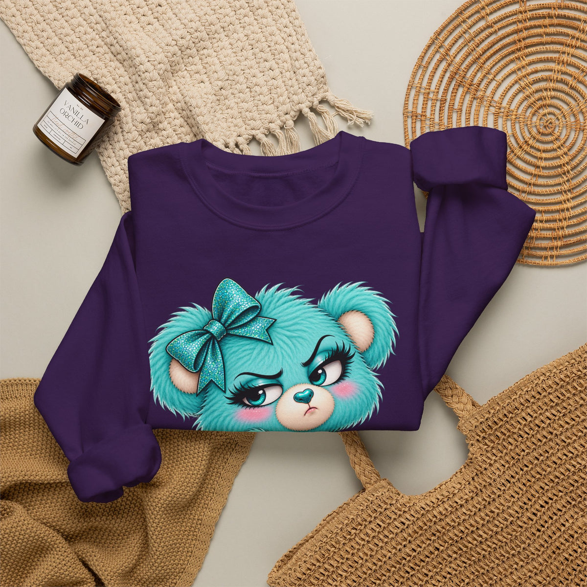 MooStache Sassy Bear Sweatshirt | Absolutely F*cking Not Bear