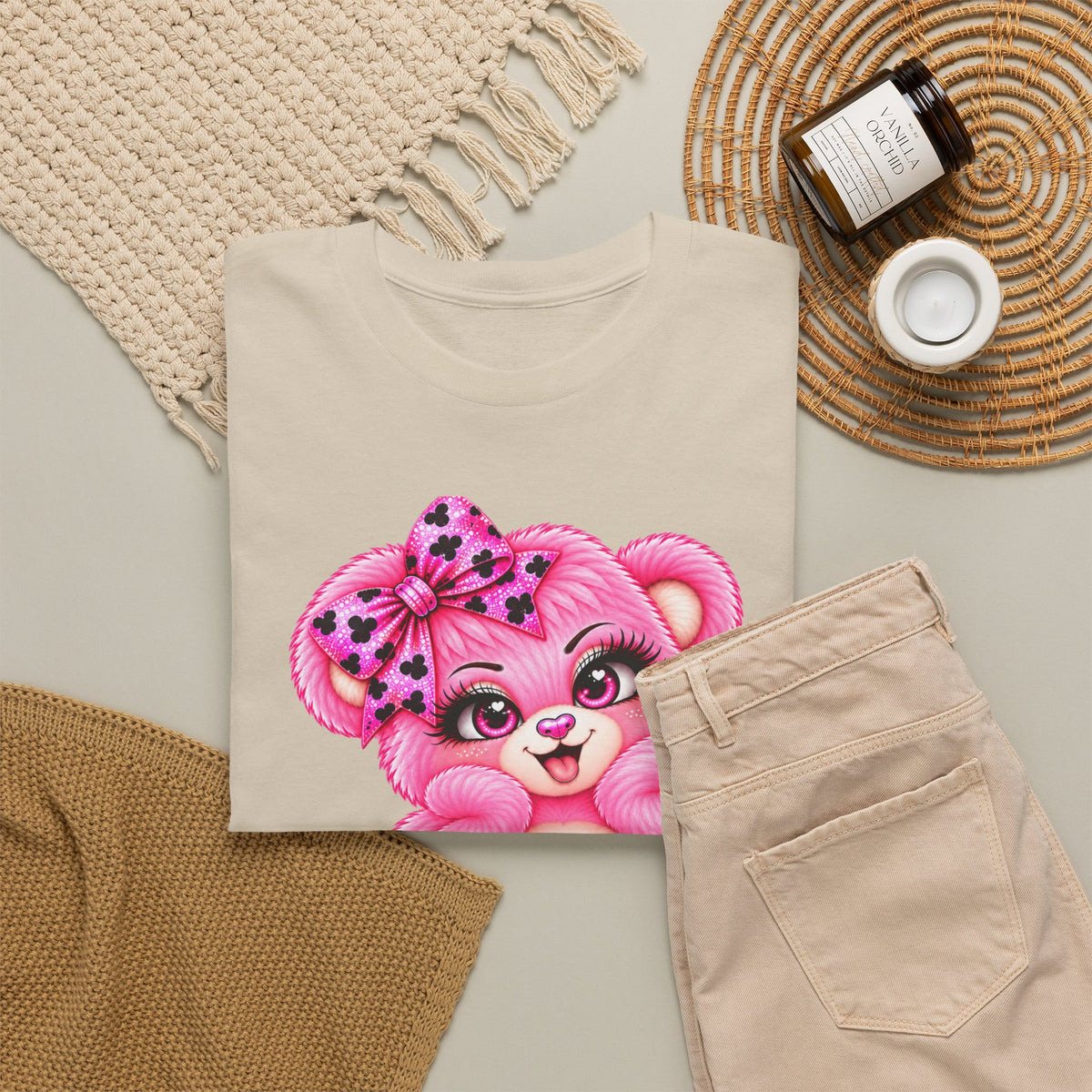 MooStache Sassy Bear Unisex Tee |  Twatwaffle Bear