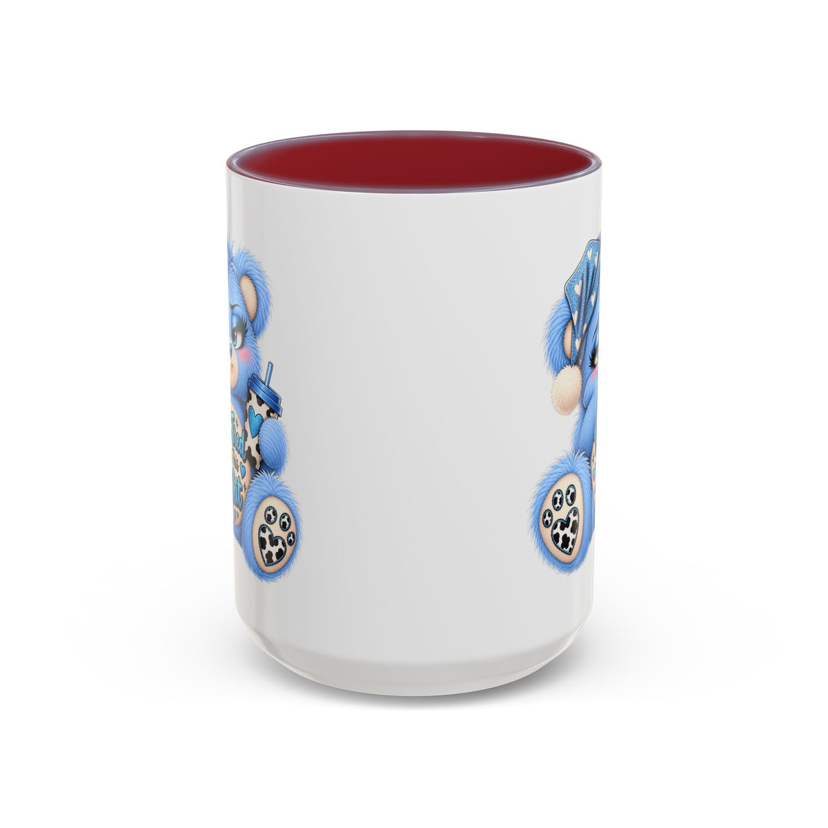 MooStache Sassy Bear Mug | Too Tired Bear
