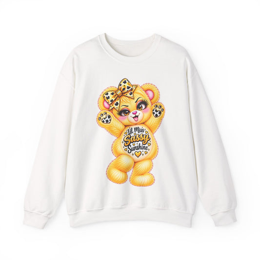 MooStache Sassy Bear Sweatshirt | Lil Miss Sassy Bear