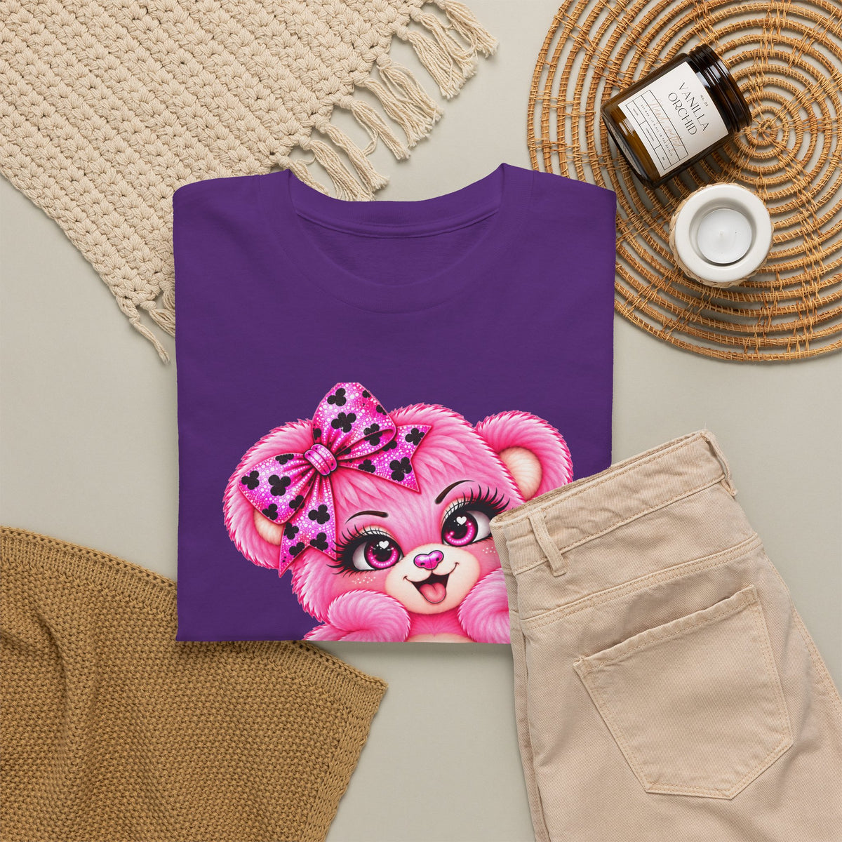 MooStache Sassy Bear Unisex Tee |  Twatwaffle Bear