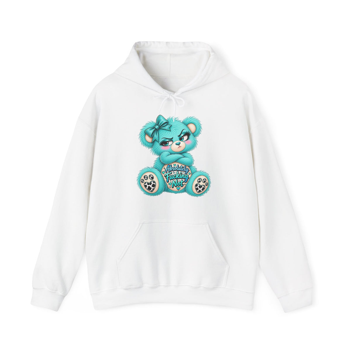 MooStache Sassy Bear Unisex Hoodie | Absolutely Not Bear