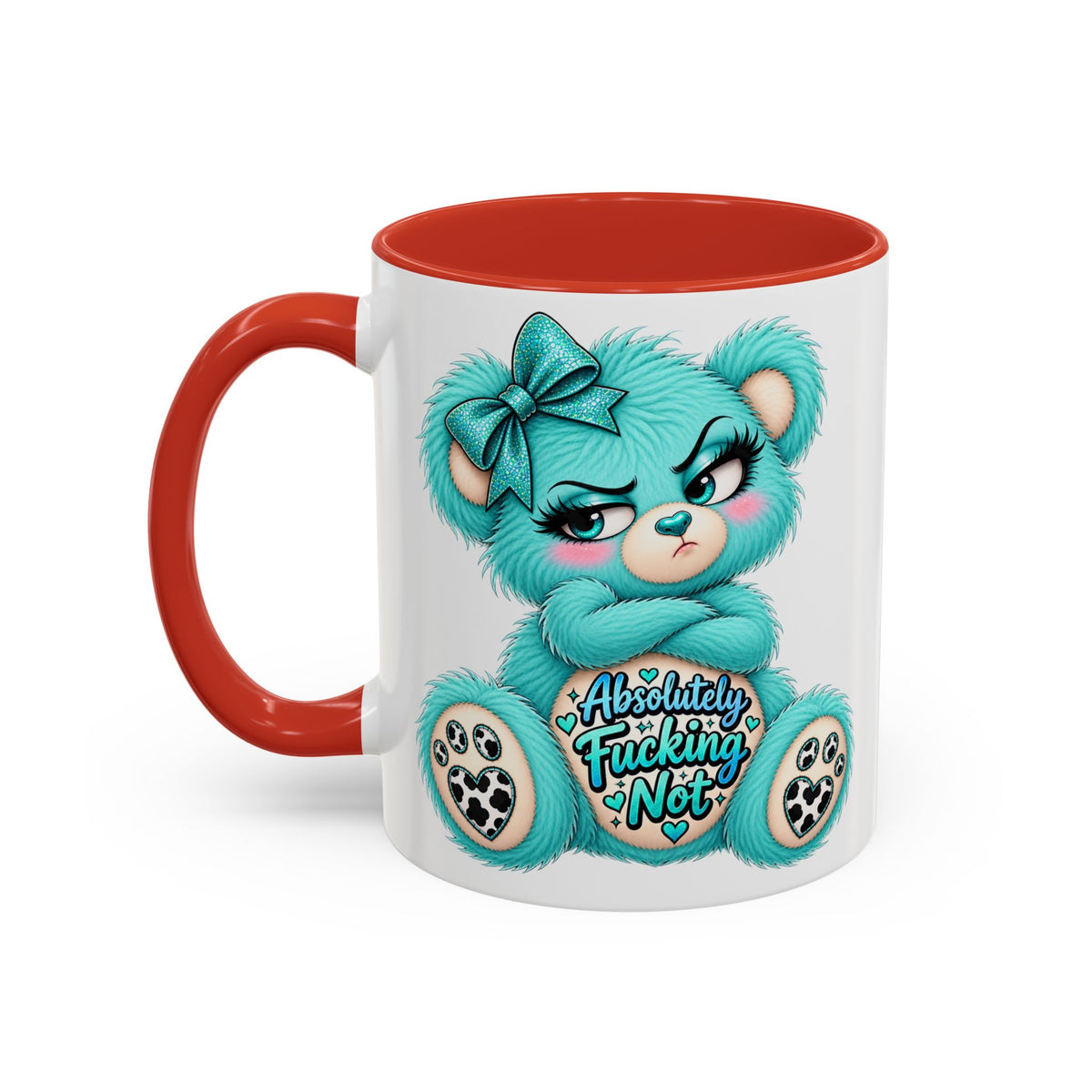 MooStache Sassy Bear Mug | Absolutely F*cking Not Bear
