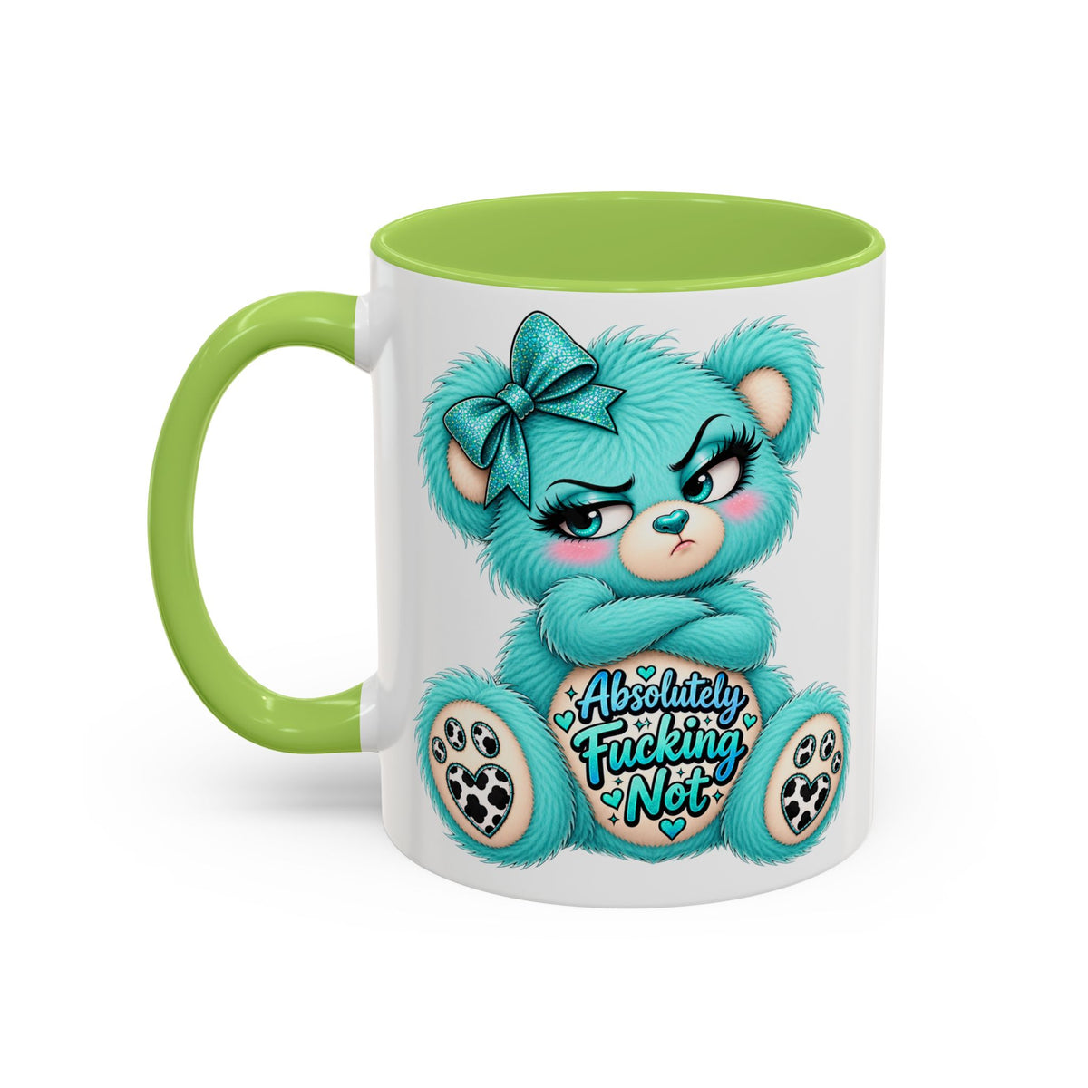 MooStache Sassy Bear Mug | Absolutely F*cking Not Bear