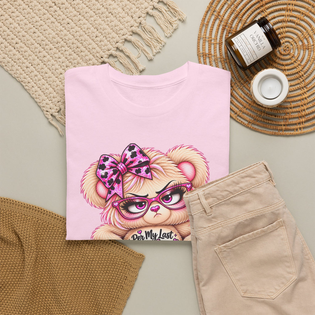 MooStache Sassy Bear Unisex Tee |  Per My Last… Bear