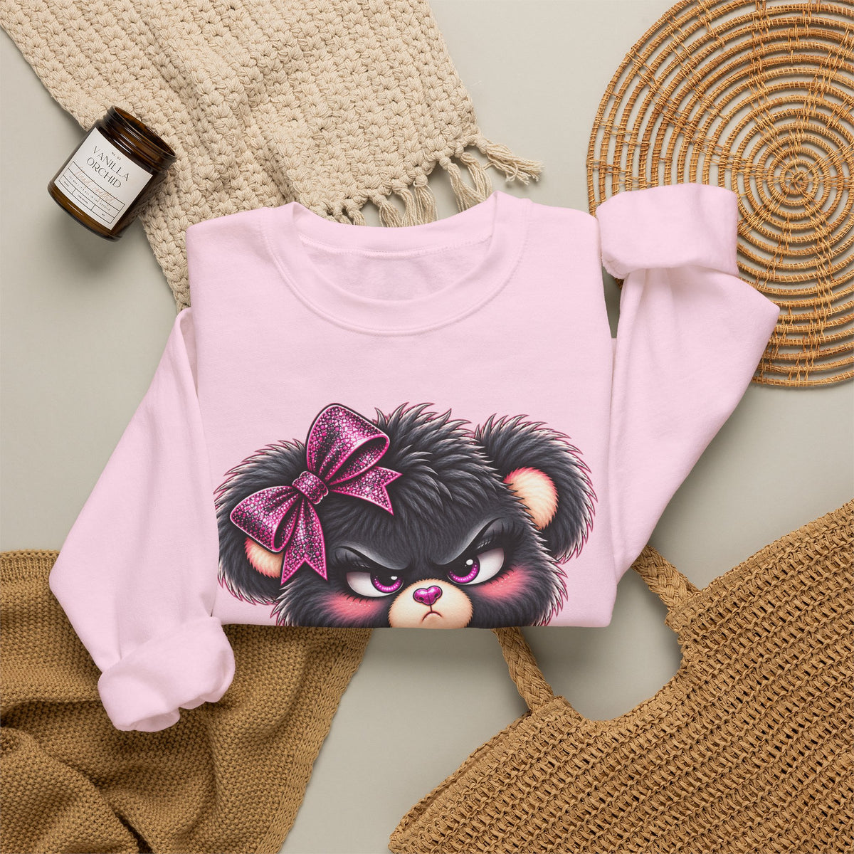 MooStache Sassy Bear Sweatshirt | FAFO Bear