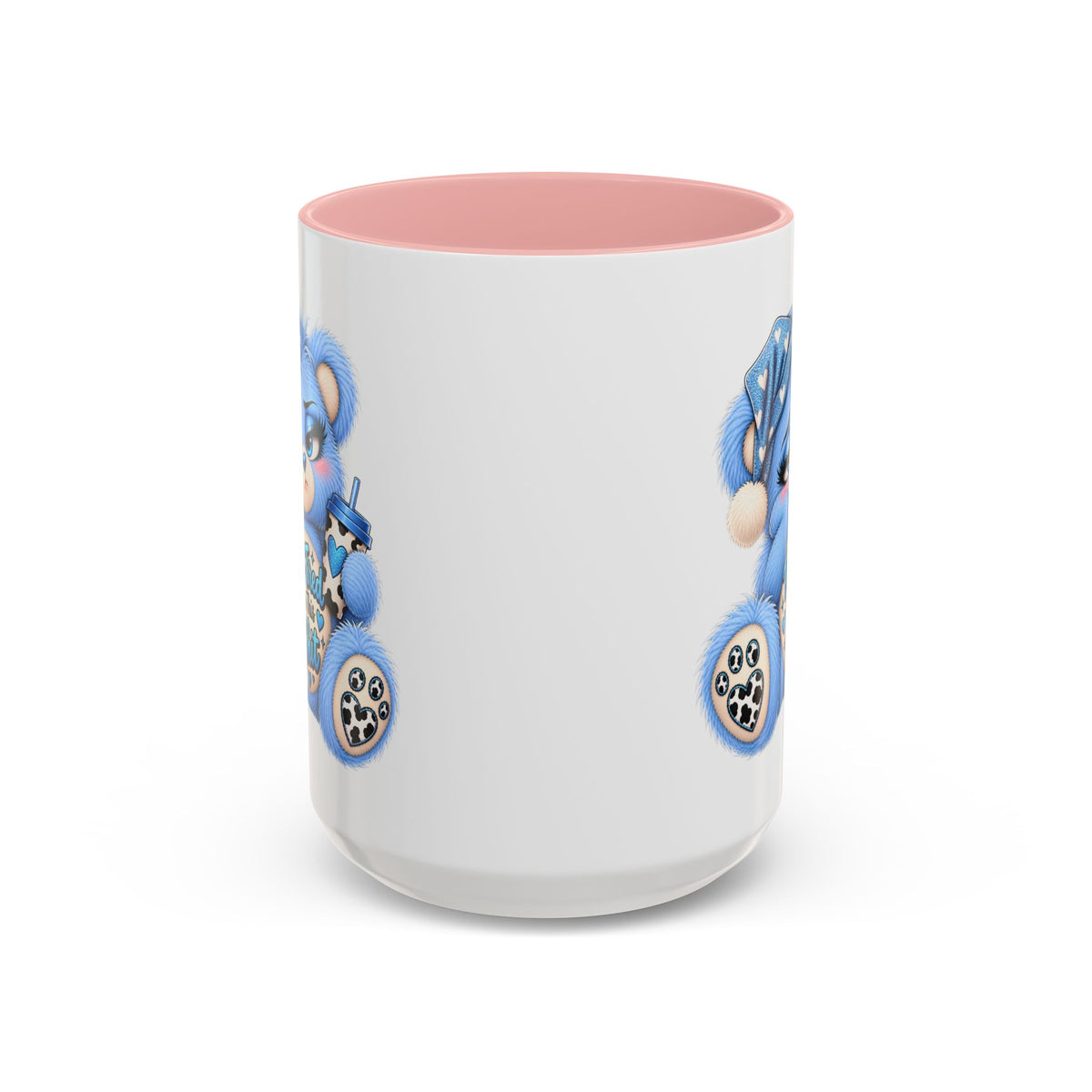 MooStache Sassy Bear Mug | Too Tired Bear