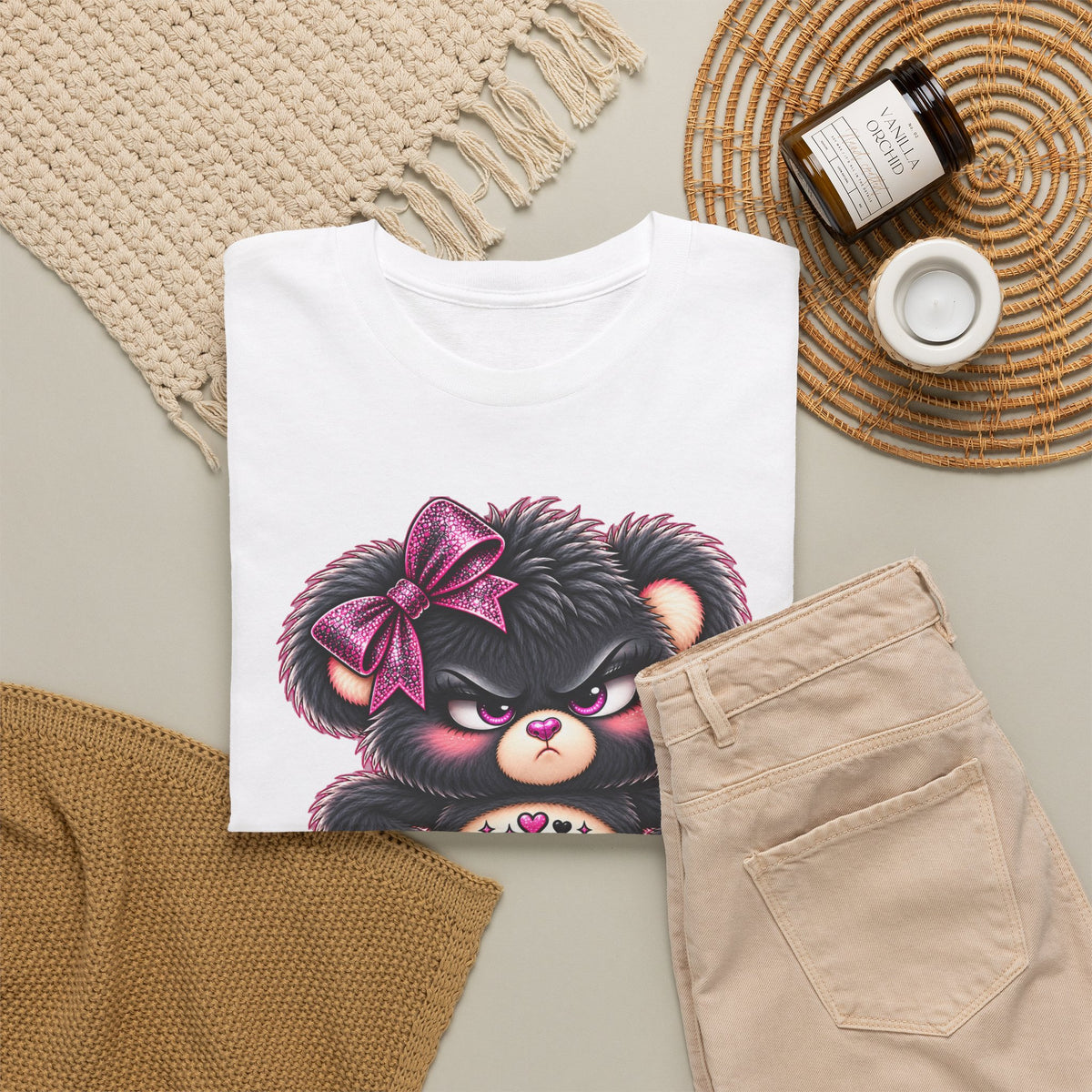 MooStache Sassy Bear Unisex Tee | FAFO Bear