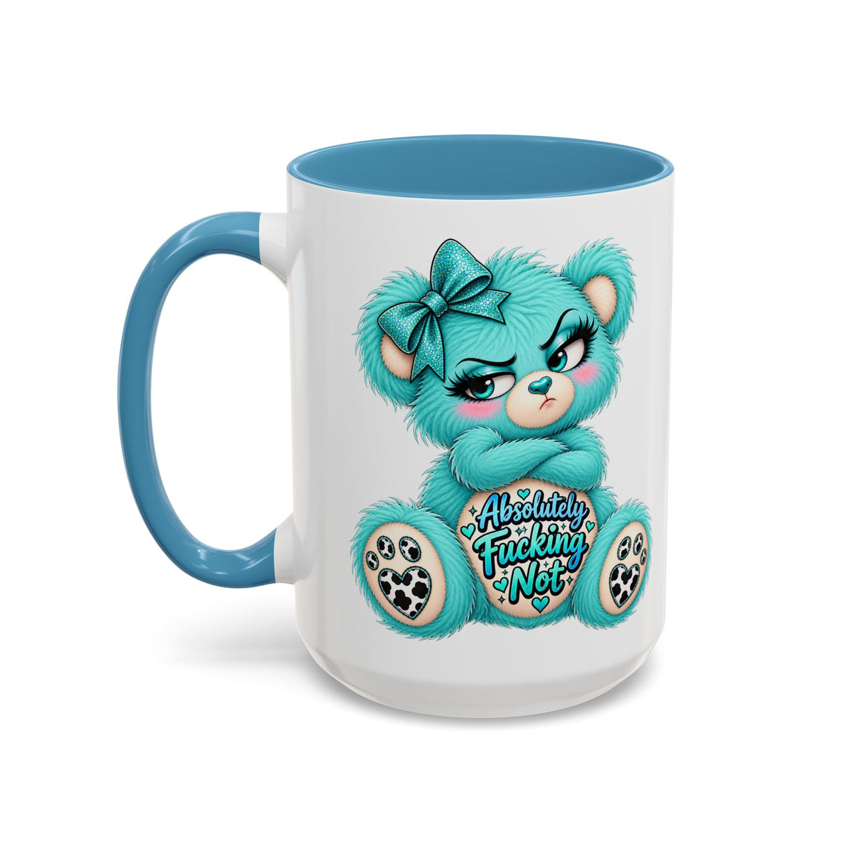 MooStache Sassy Bear Mug | Absolutely F*cking Not Bear