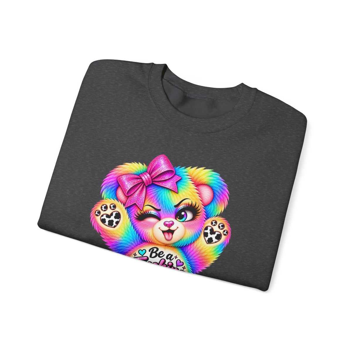 MooStache Sassy Bear Sweatshirt | Be a F*cking Mind Human Bear