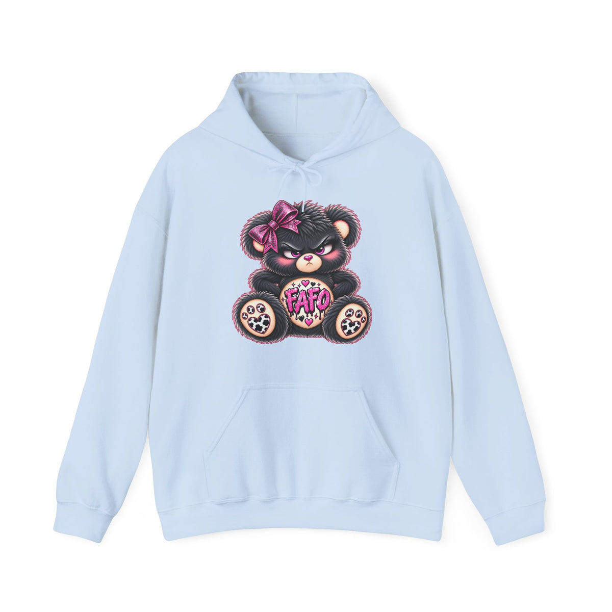 MooStache Sassy Bear Unisex Hoodie | FAFO Bear