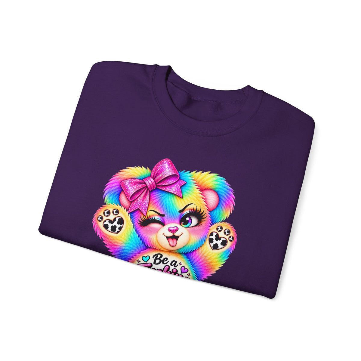 MooStache Sassy Bear Sweatshirt | Be a F*cking Mind Human Bear
