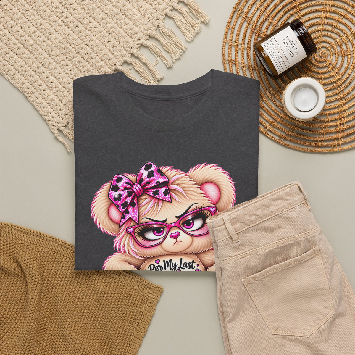 MooStache Sassy Bear Unisex Tee |  Per My Last… Bear