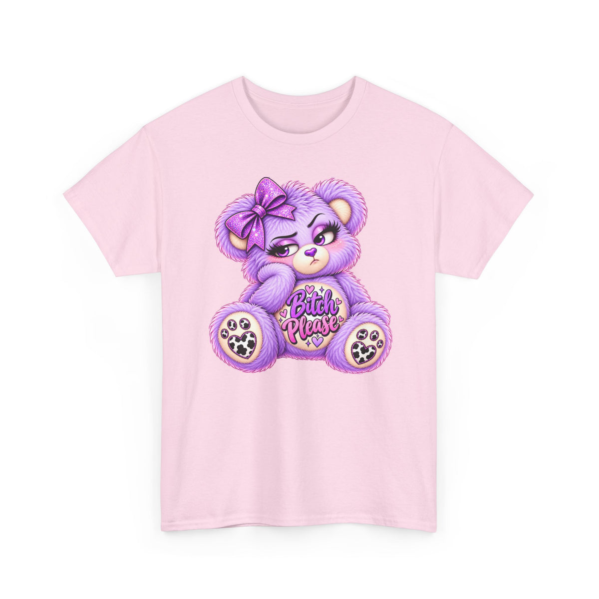MooStache Sassy Bear Unisex Tee | Bitch Please Bear