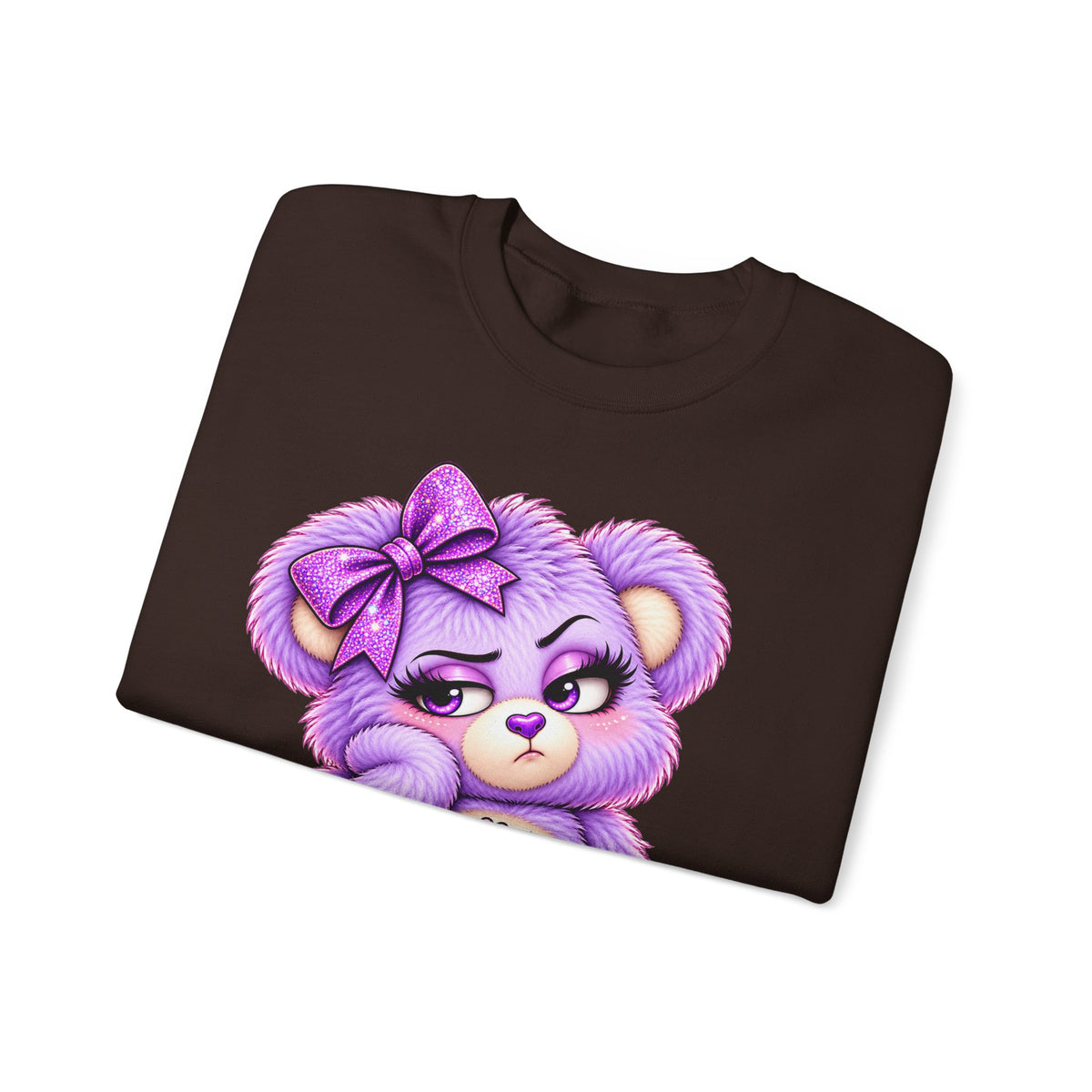 MooStache Sassy Bear Sweatshirt | Bitch Please Bear