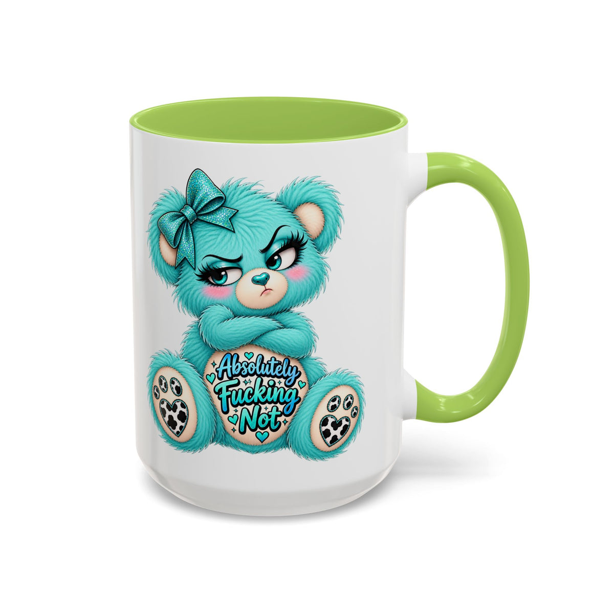 MooStache Sassy Bear Mug | Absolutely F*cking Not Bear