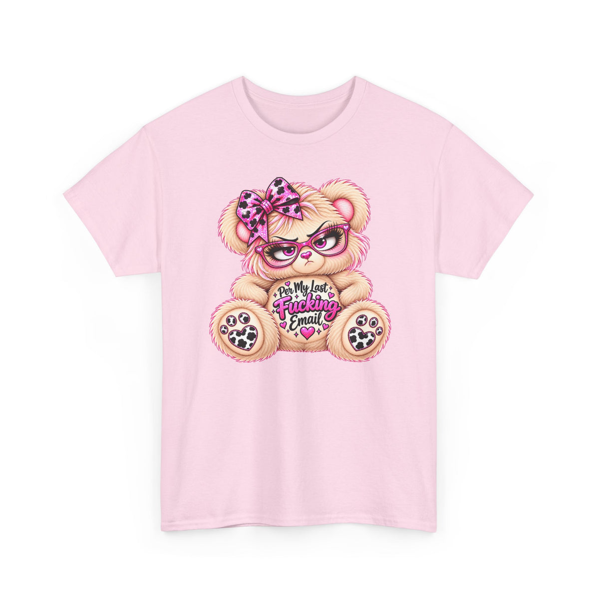 MooStache Sassy Bear Unisex Tee |  Per My Last… Bear