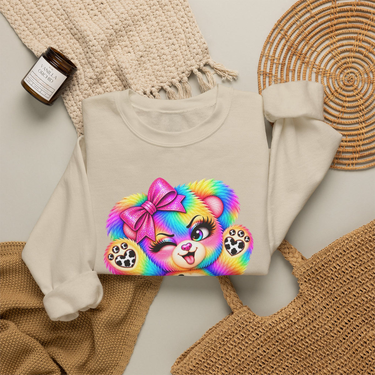 MooStache Sassy Bear Sweatshirt | Be a F*cking Mind Human Bear