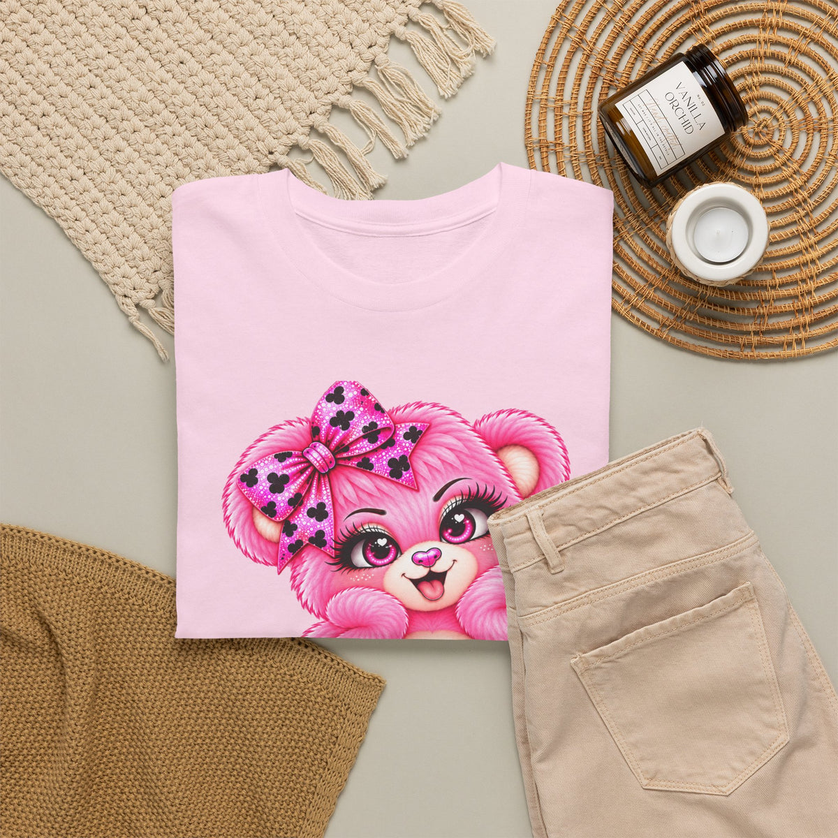 MooStache Sassy Bear Unisex Tee |  Twatwaffle Bear