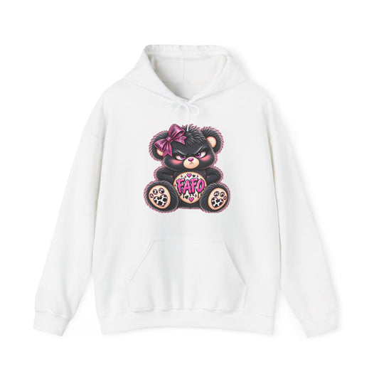 MooStache Sassy Bear Unisex Hoodie | FAFO Bear