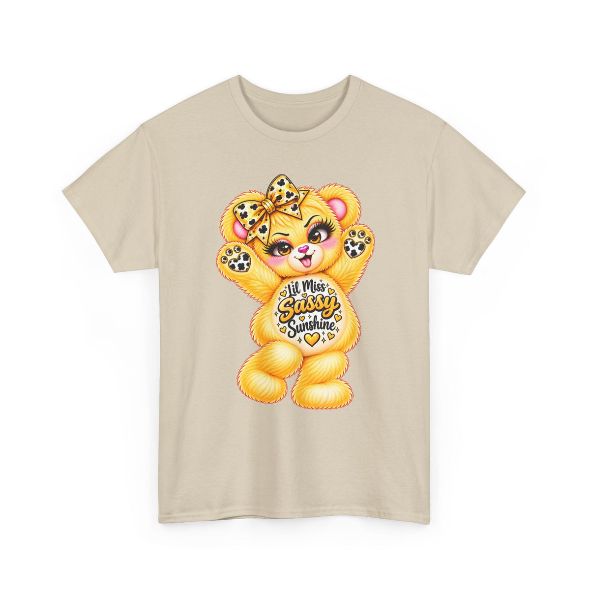 MooStache Sassy Bear Unisex Tee | Lil Miss Sunshine Bear