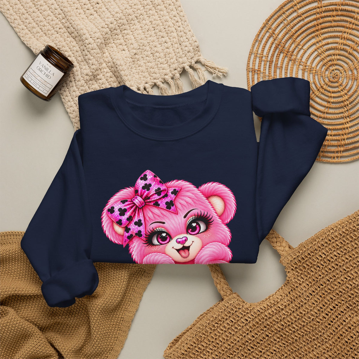 MooStache Sassy Bear Sweatshirt | Twatwaffle Bear