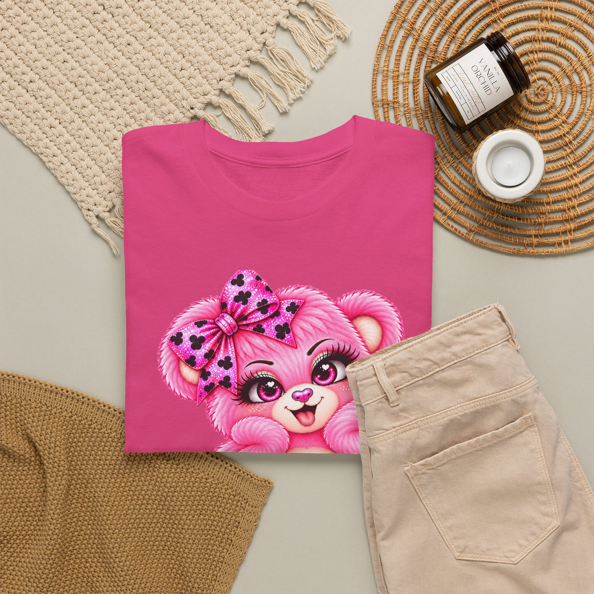 MooStache Sassy Bear Unisex Tee |  Twatwaffle Bear