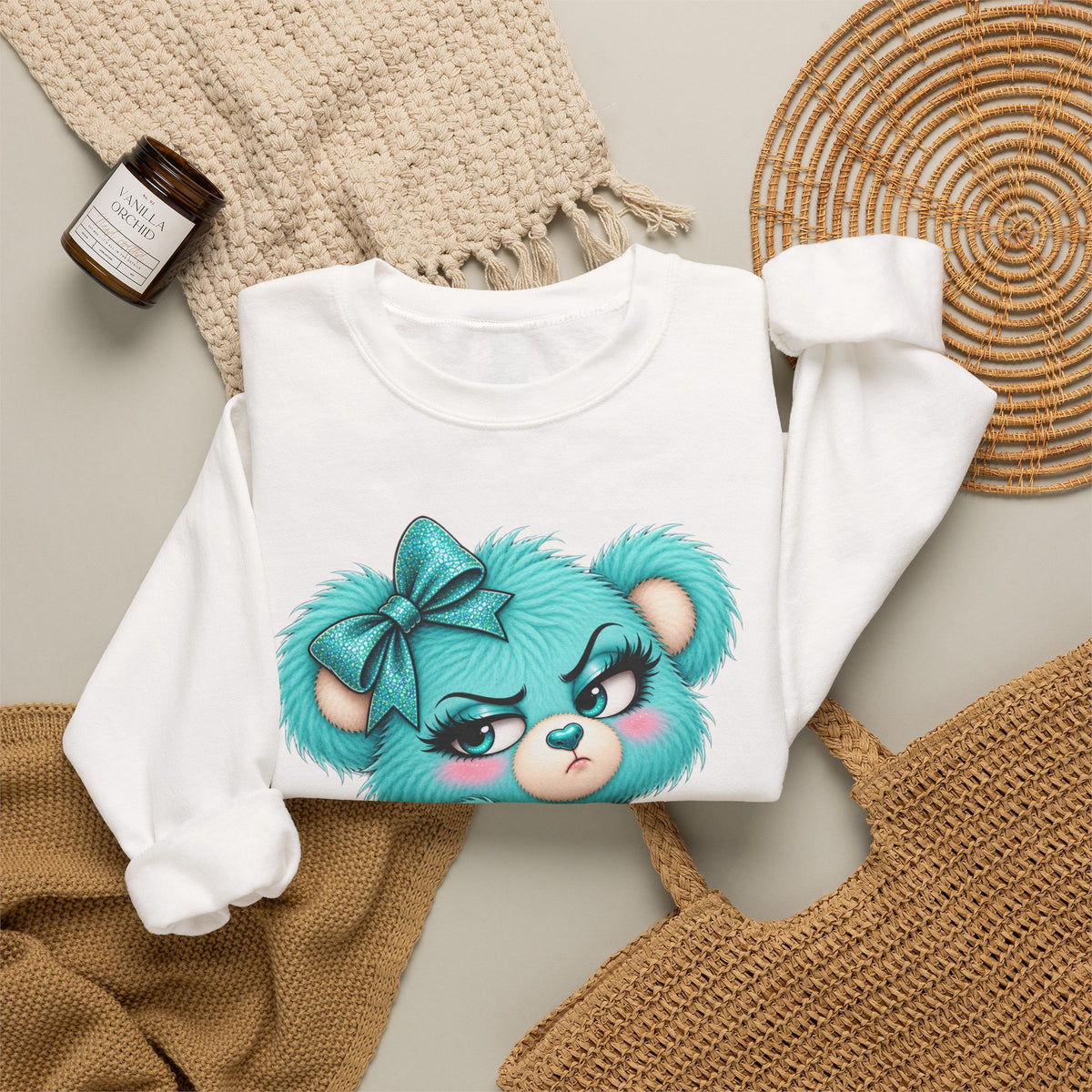 MooStache Sassy Bear Sweatshirt | Absolutely F*cking Not Bear
