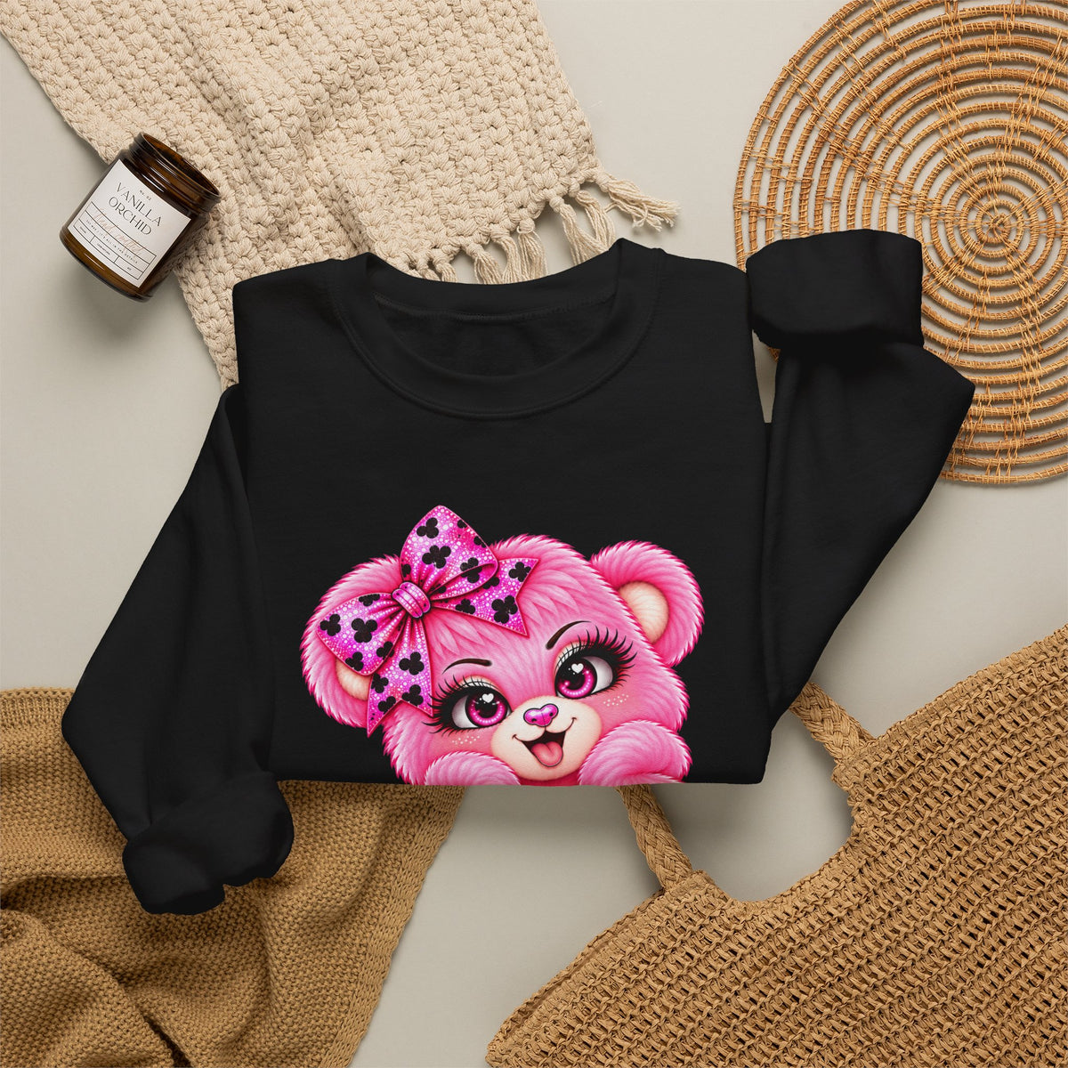MooStache Sassy Bear Sweatshirt | Twatwaffle Bear