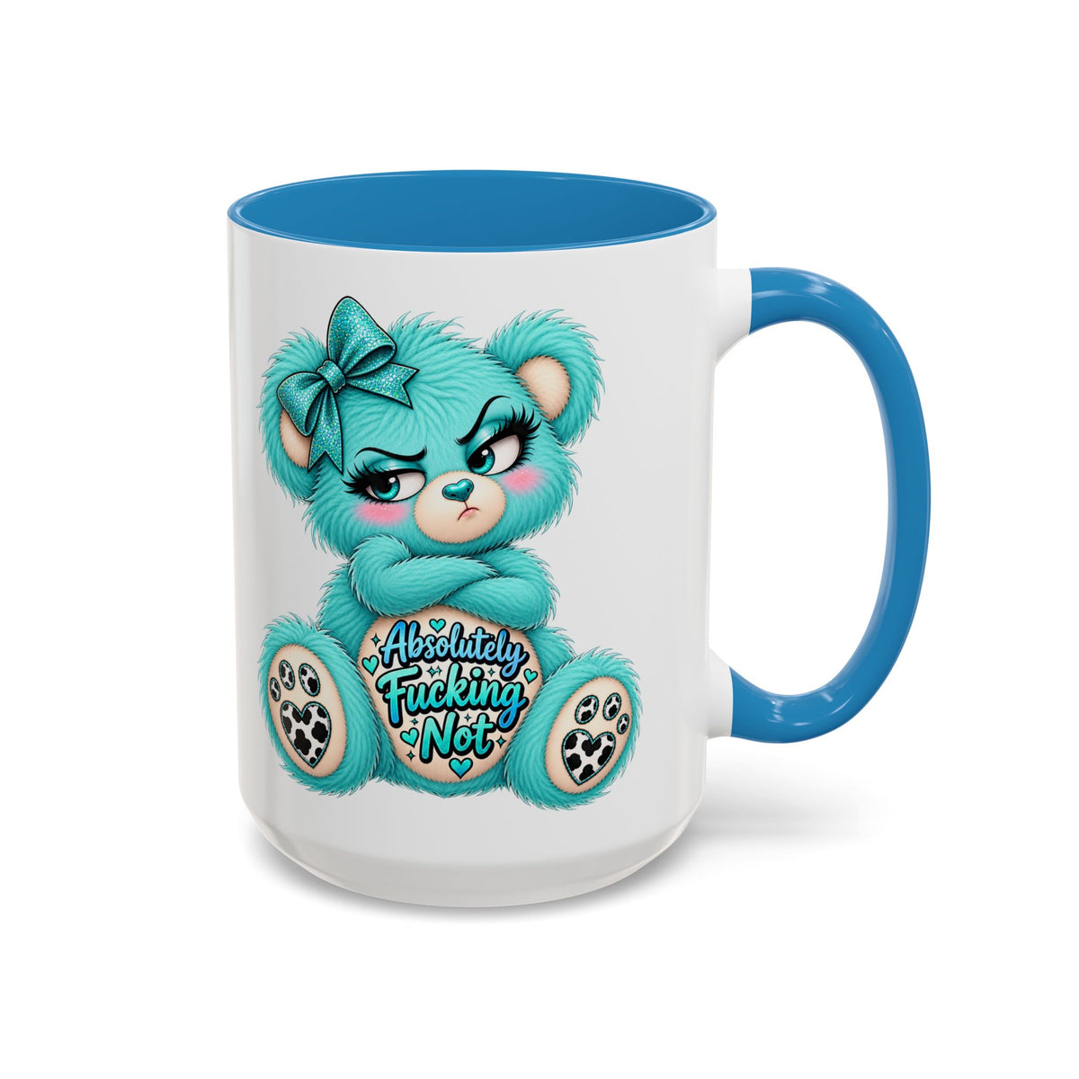 MooStache Sassy Bear Mug | Absolutely F*cking Not Bear