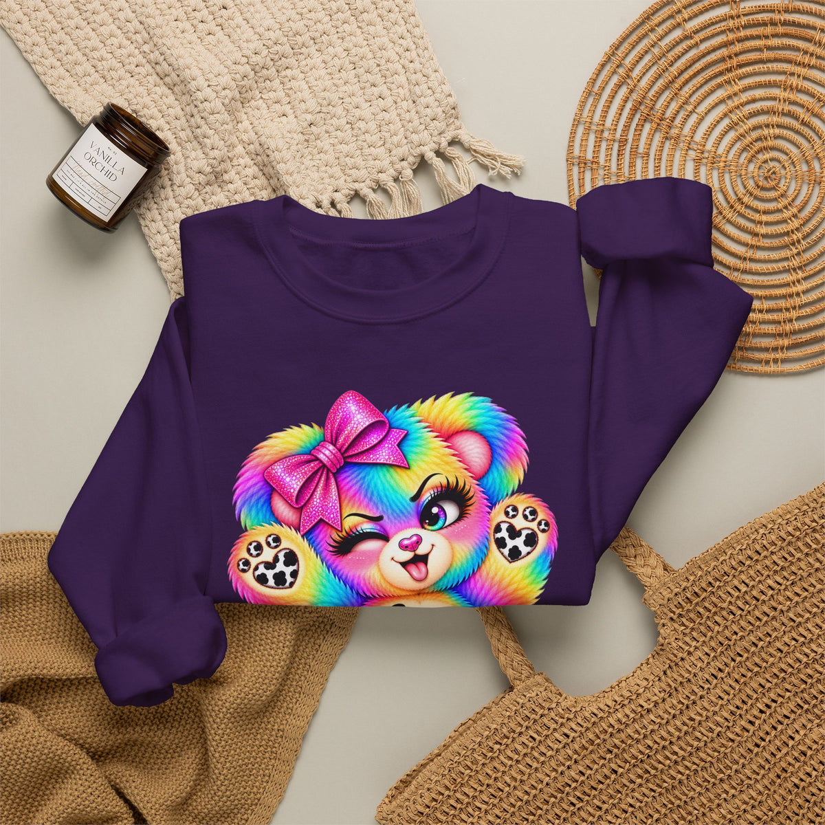 MooStache Sassy Bear Sweatshirt | Be a F*cking Mind Human Bear