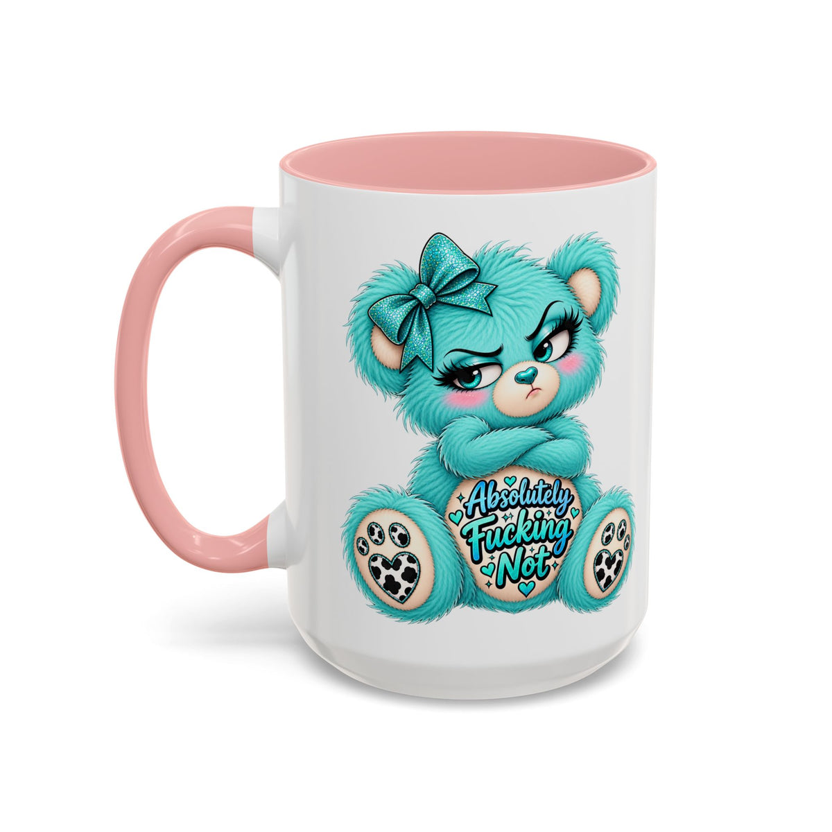MooStache Sassy Bear Mug | Absolutely F*cking Not Bear
