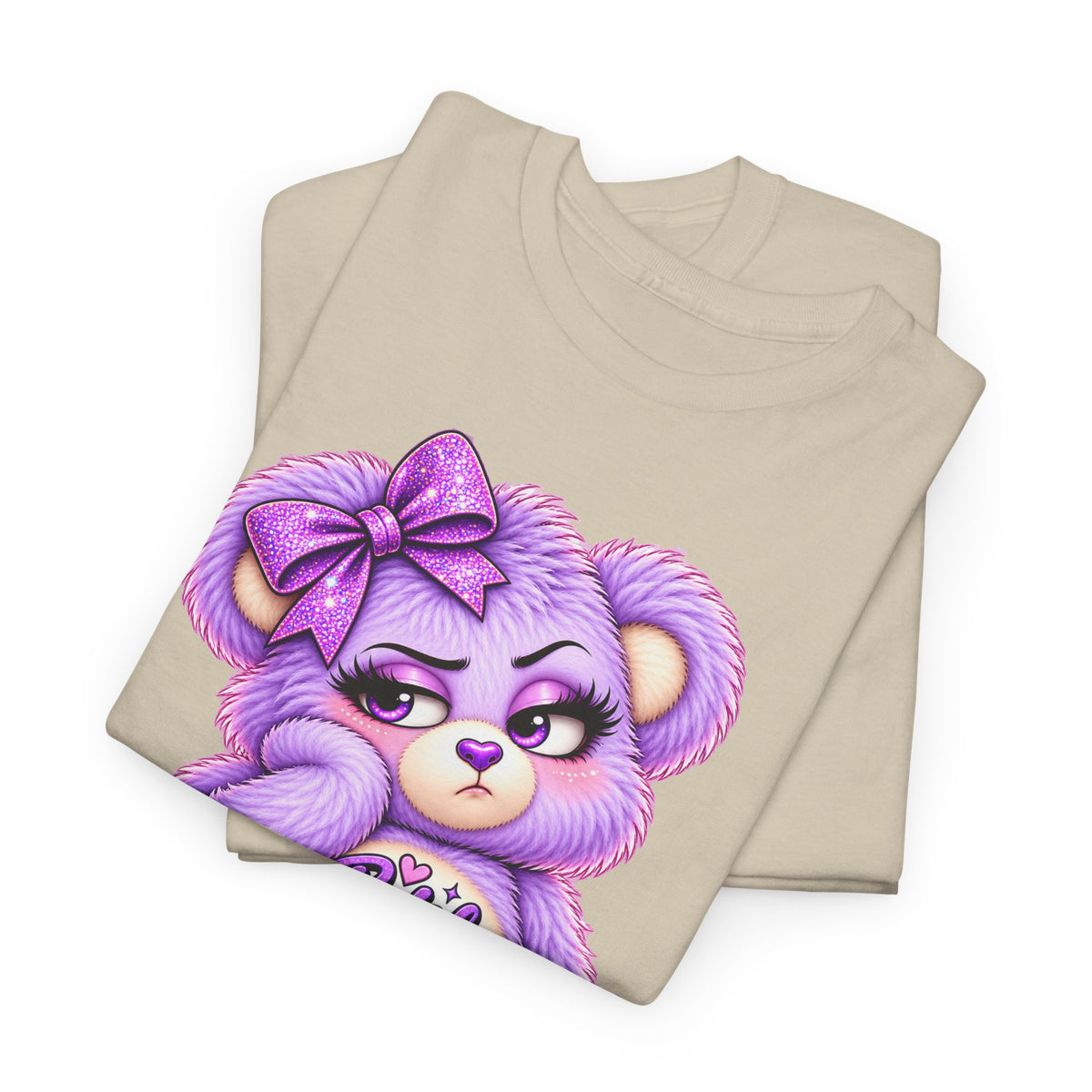 MooStache Sassy Bear Unisex Tee | Bitch Please Bear