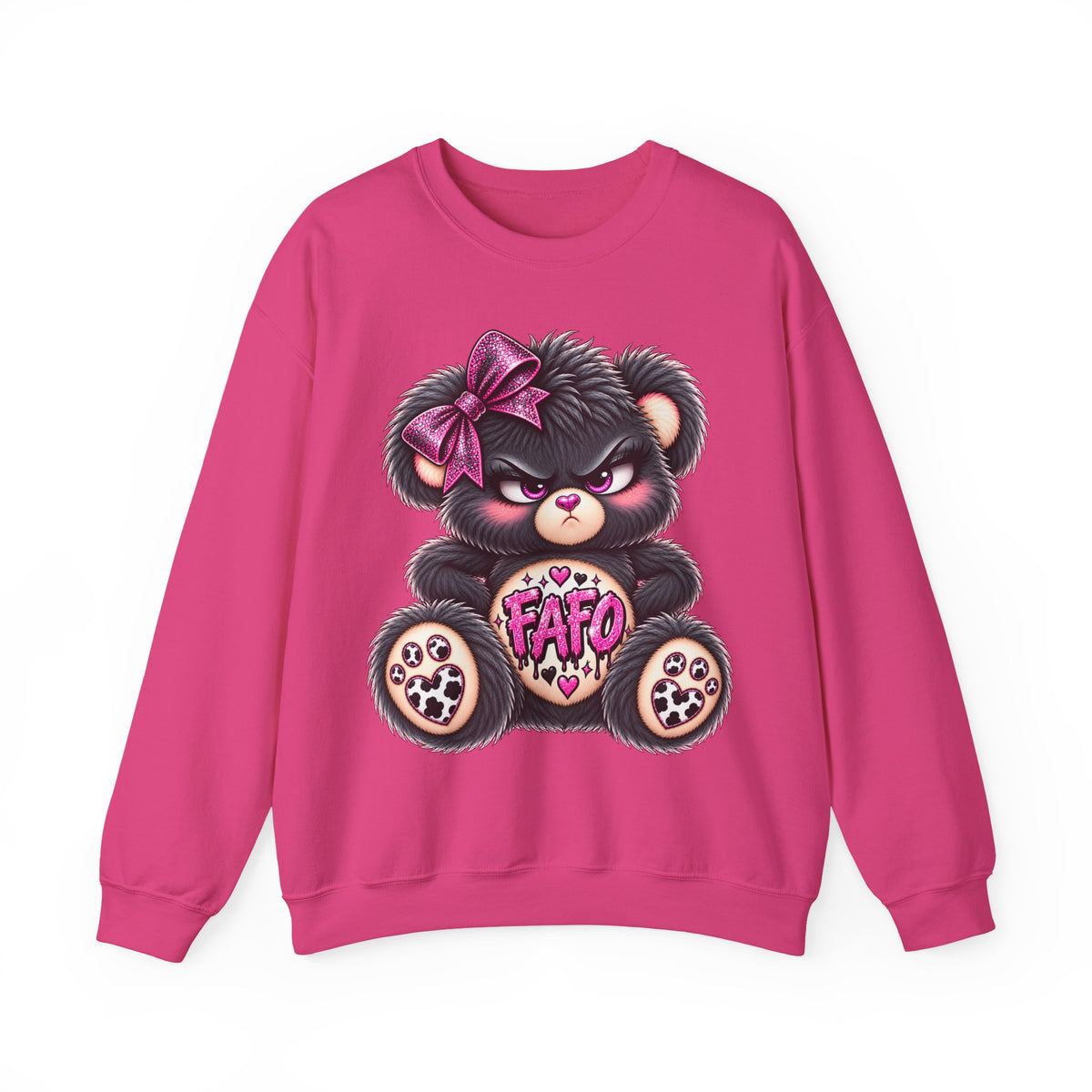 MooStache Sassy Bear Sweatshirt | FAFO Bear