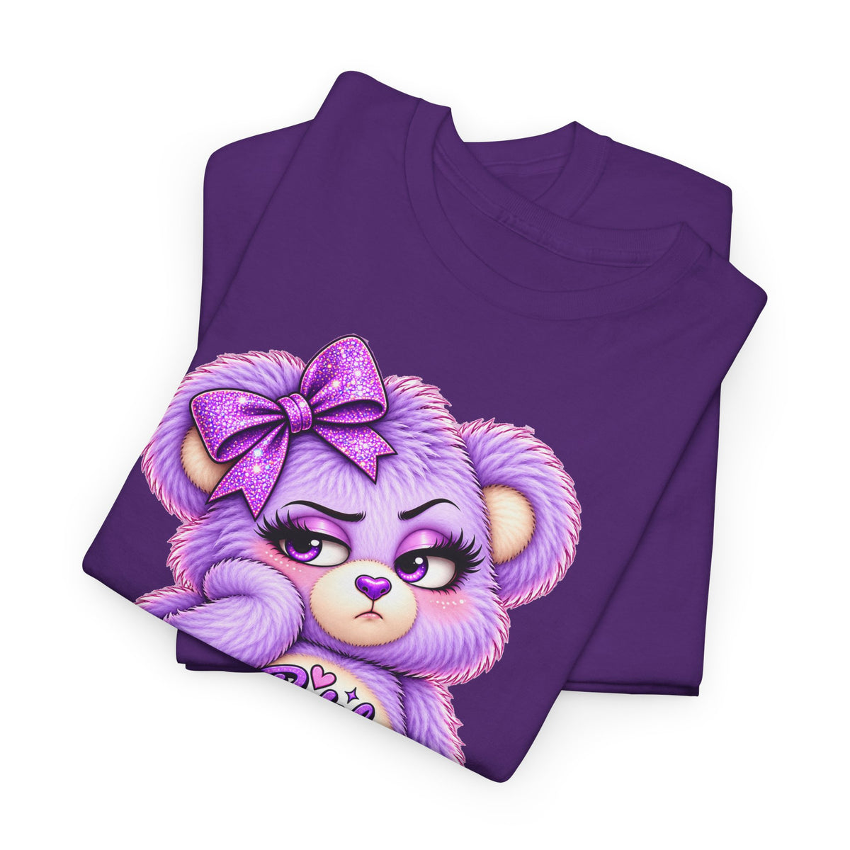MooStache Sassy Bear Unisex Tee | Bitch Please Bear