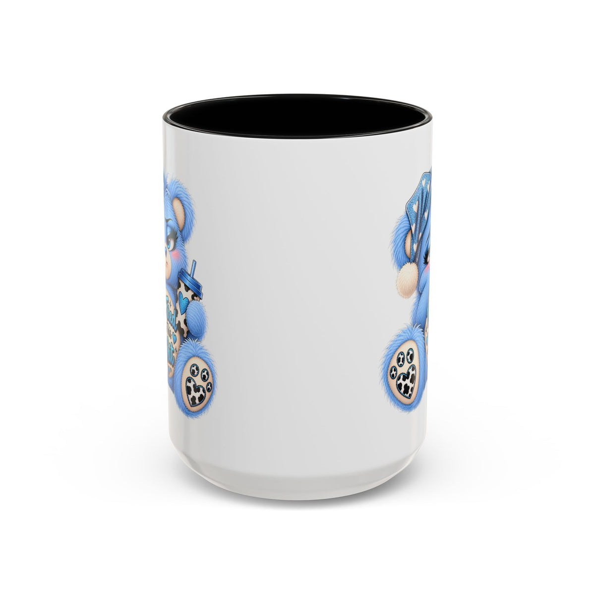 MooStache Sassy Bear Mug | Too Tired Bear