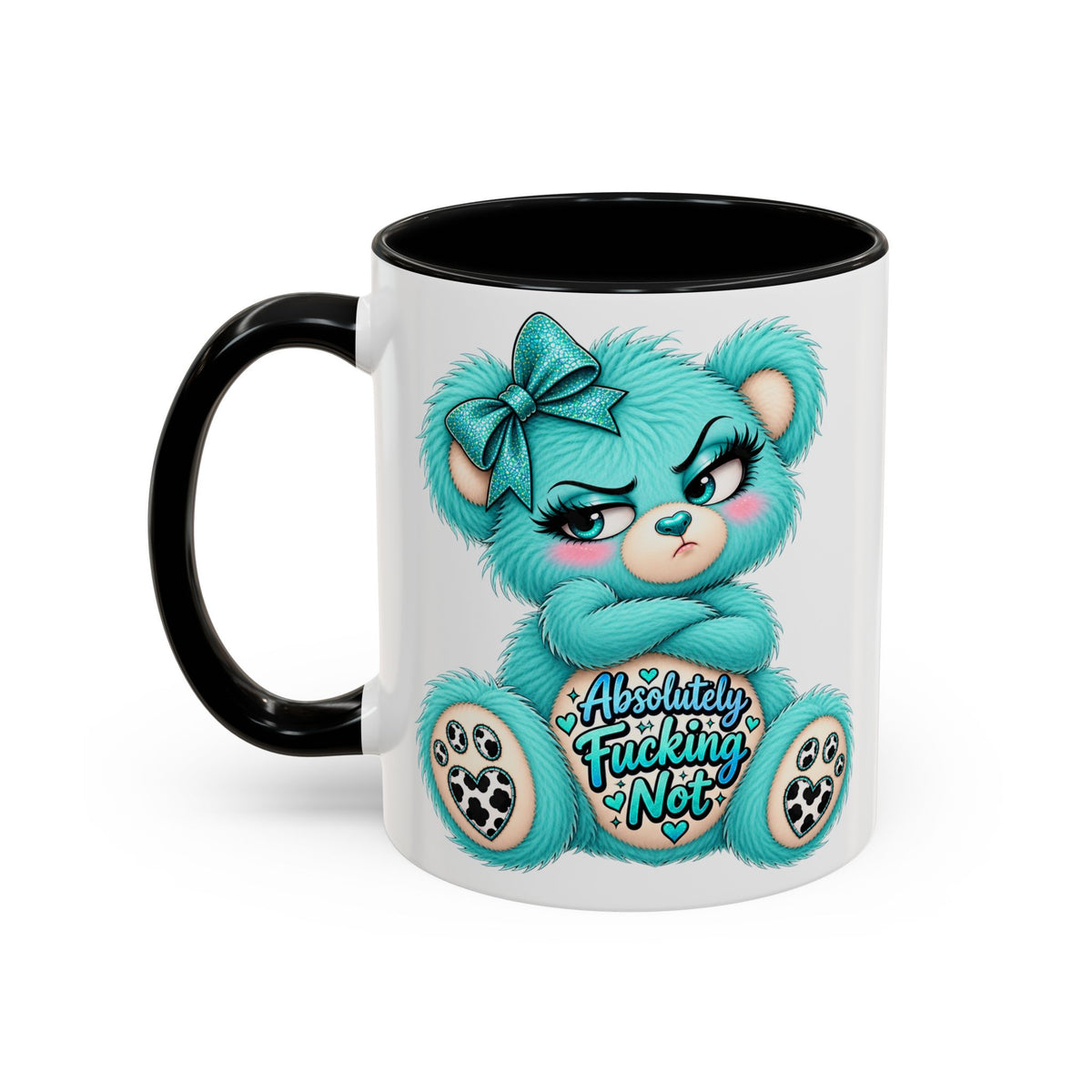 MooStache Sassy Bear Mug | Absolutely F*cking Not Bear