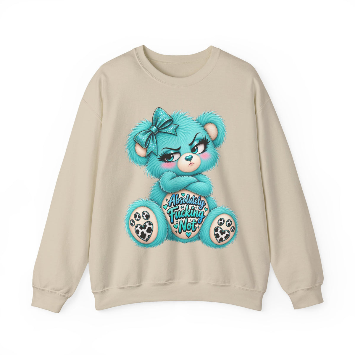 MooStache Sassy Bear Sweatshirt | Absolutely F*cking Not Bear