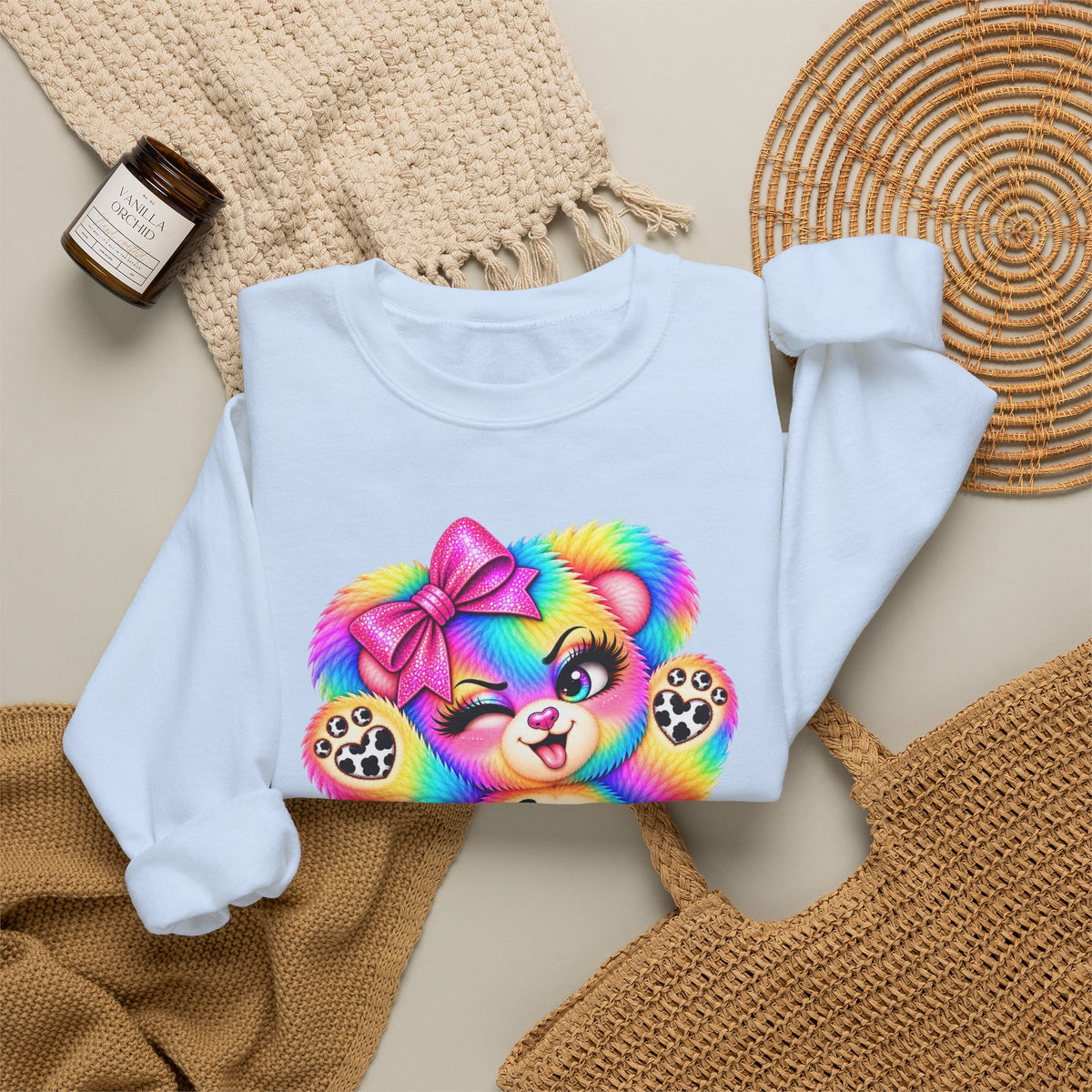 MooStache Sassy Bear Sweatshirt | Be a F*cking Mind Human Bear