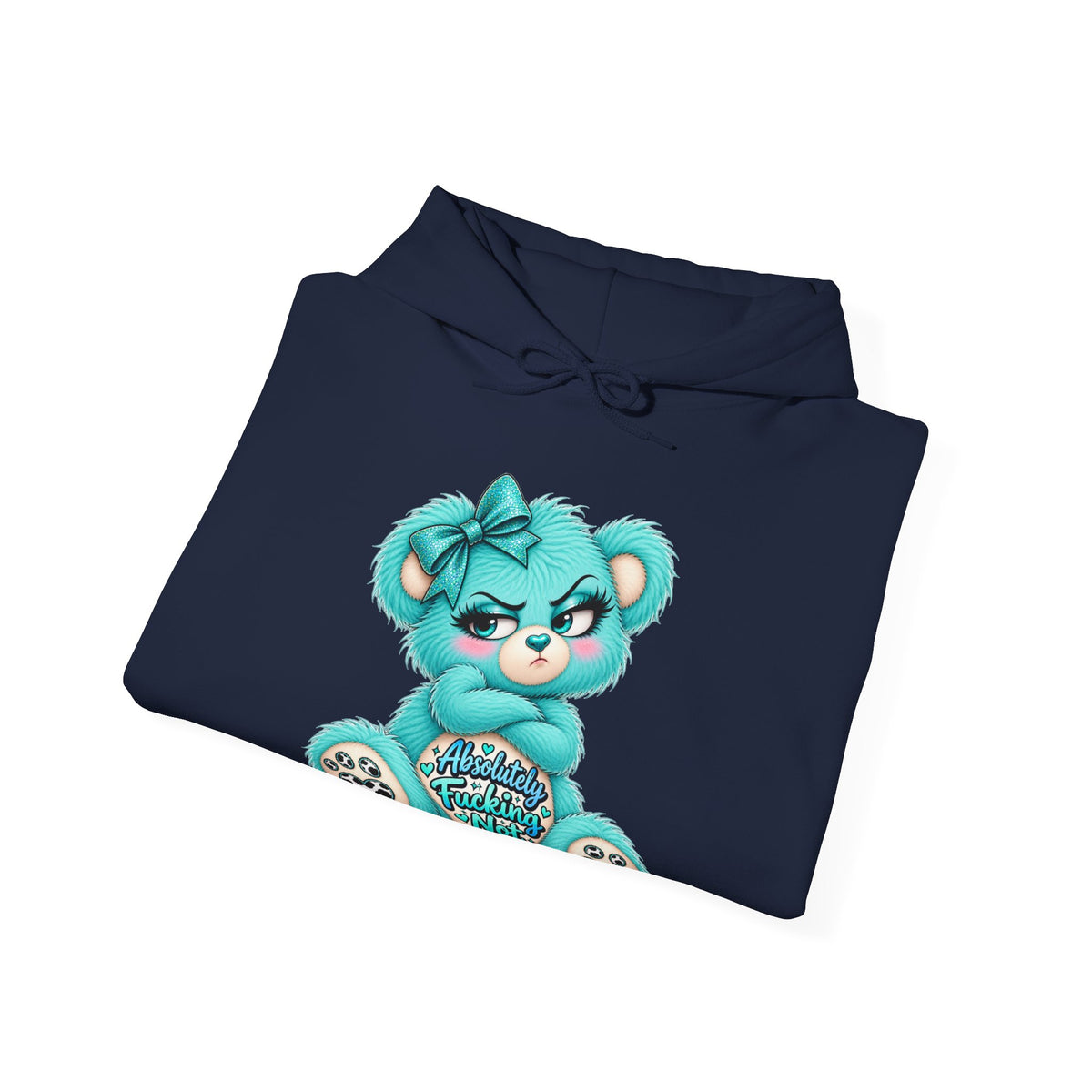MooStache Sassy Bear Unisex Hoodie | Absolutely Not Bear